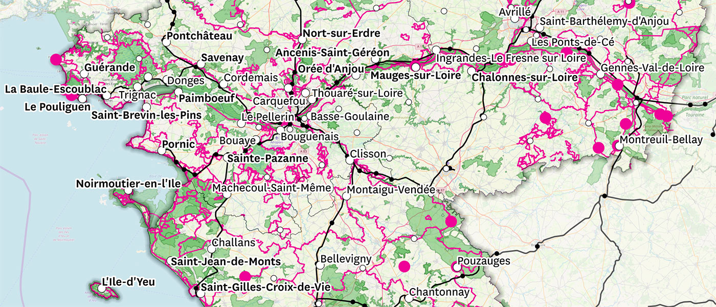 Map Pays de la Loire